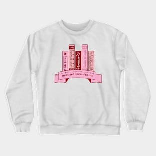 Bookish aesthetic | Book girlie | Romance Tropes Crewneck Sweatshirt